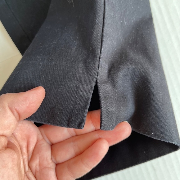 Talbots Perfect Crop Black Pants Twill High Rise Trousers Coastal Pockets Size 8 - Picture 4 of 12